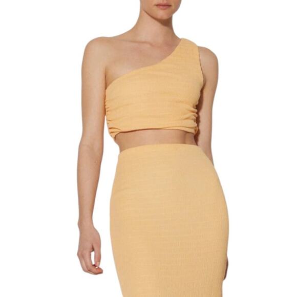 ASOS Something New Ada One Shoulder Tube Top Orange Size XL NWOT $32 MSRP - Picture 1 of 8